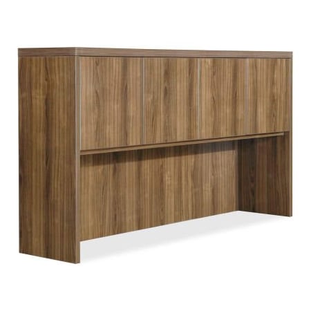 Lorell Lorell Hutch - 66.1" x 14.8" x 36.5" - Walnut - Chateau Series 34321
